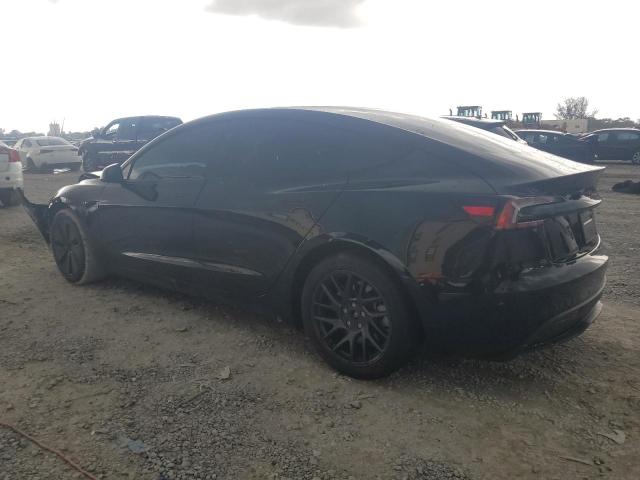 5YJ3E1EB4SF981937 - 2025 TESLA MODEL 3 Noir photo 2