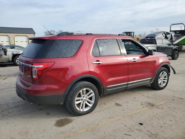 1FM5K8D87FGA52719 - 2015 FORD EXPLORER XLT MAROON photo 3