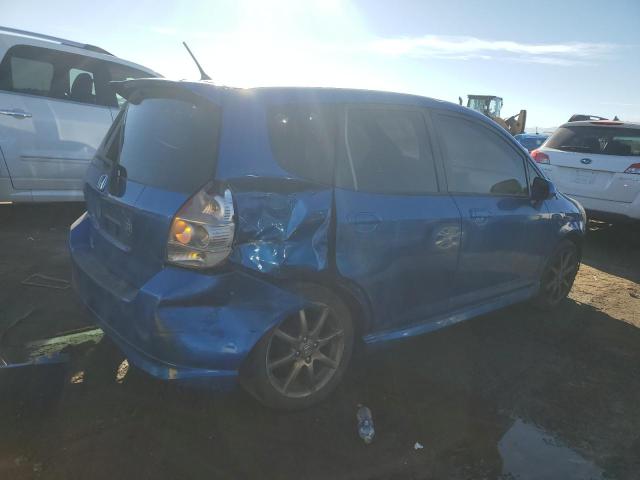 JHMGD38687S020586 - 2007 HONDA FIT S 蓝色 照片 3