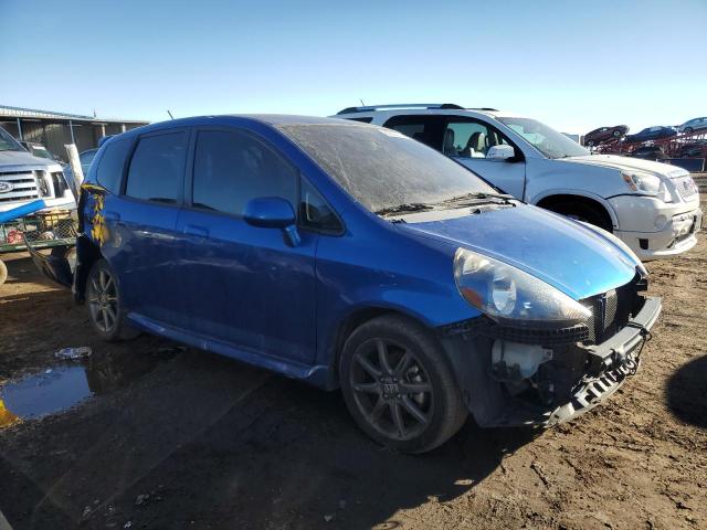 JHMGD38687S020586 - 2007 HONDA FIT S 蓝色 照片 4