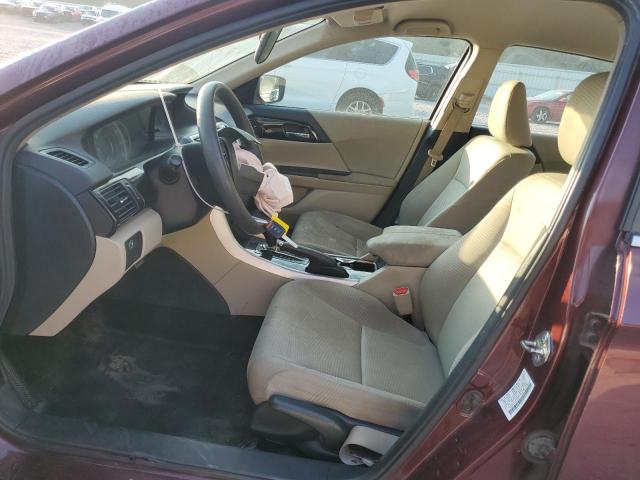 1HGCR2F35GA141362 - 2016 HONDA ACCORD LX 勃艮第红 照片 7