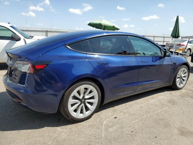 5YJ3E1EBXMF868562 - 2021 TESLA MODEL 3 Կապույտ լուսանկար 3