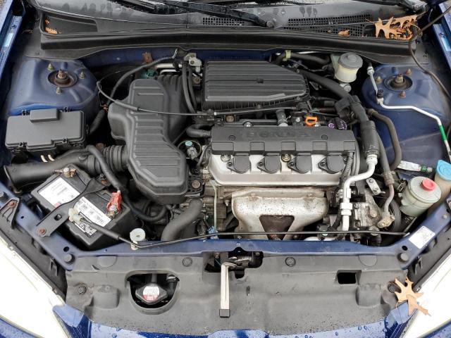 2HGES16365H578759 - 2005 HONDA CIVIC DX VP BLUE photo 11