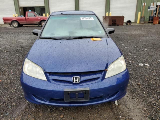 2HGES16365H578759 - 2005 HONDA CIVIC DX VP BLUE photo 5