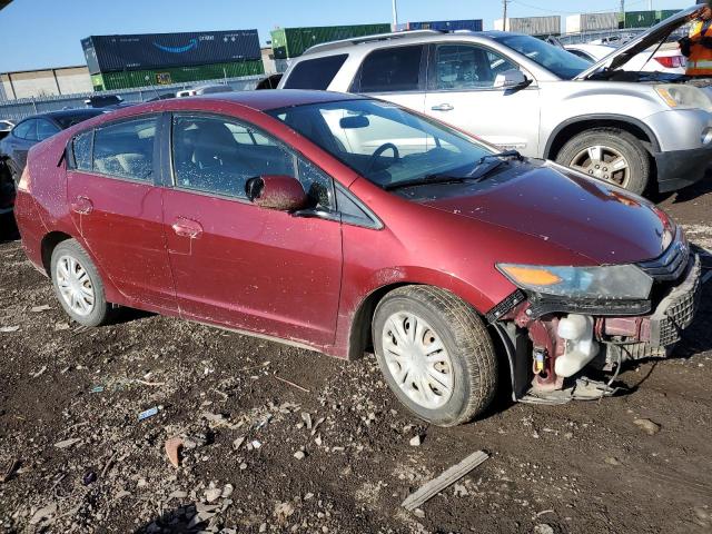 JHMZE2H54AS001208 - 2010 HONDA INSIGHT LX MAROON photo 4