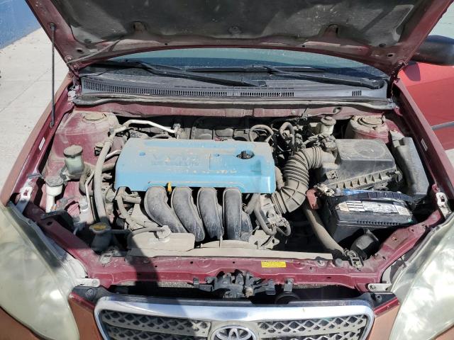 1NXBR32E05Z521160 - 2005 TOYOTA COROLLA CE წითელი ფოტო 11