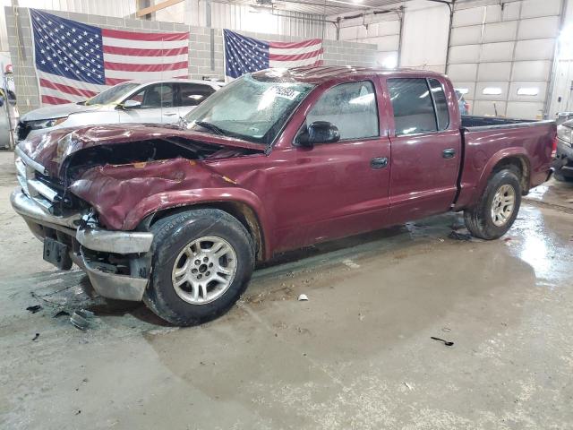 1D7HL48N83S297048 - 2003 DODGE DAKOTA QUAD SLT MAROON photo 1