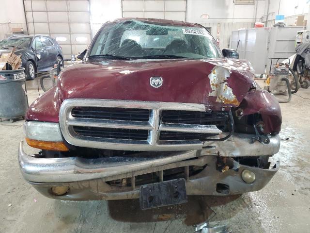 1D7HL48N83S297048 - 2003 DODGE DAKOTA QUAD SLT MAROON photo 5