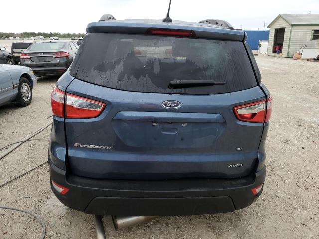 MAJ6S3GL4NC458643 - 2022 FORD ECOSPORT SE BLUE photo 6