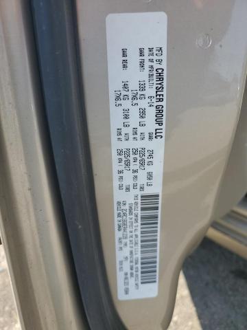 2C4RC1BG8ER441239 - 2014 CHRYSLER TOWN & COU TOURING BEIGE photo 13