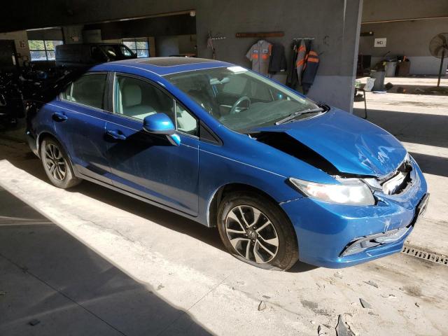 19XFB2F84DE236371 - 2013 HONDA CIVIC EX BLUE photo 4