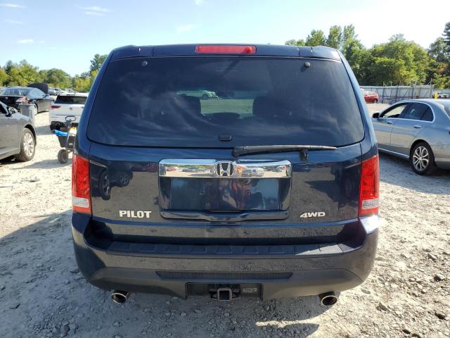 5FNYF4H49CB009690 - 2012 HONDA PILOT EX BLUE photo 6