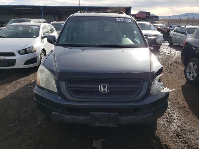 5FNYF18545B002687 - 2005 HONDA PILOT EXL BLUE photo 5