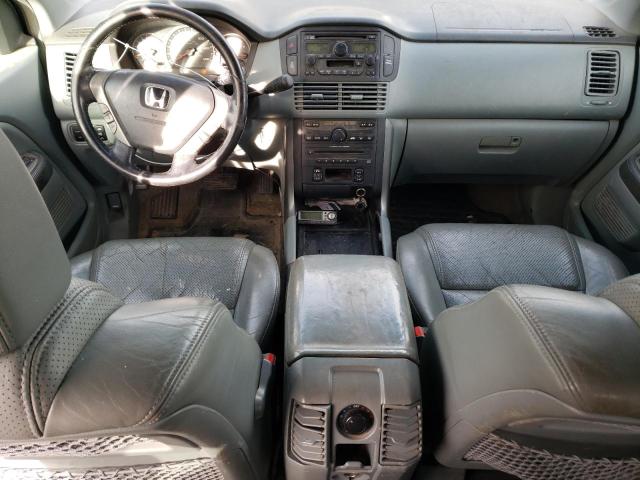 5FNYF18545B002687 - 2005 HONDA PILOT EXL BLUE photo 8