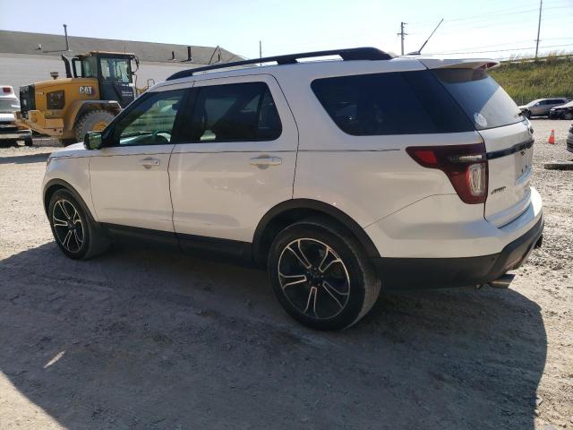 1FM5K8GT0FGB88691 - 2015 FORD EXPLORER SPORT WHITE photo 2