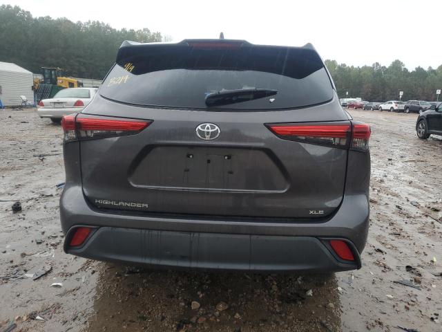 5TDGZRAH1LS010227 - 2020 TOYOTA HIGHLANDER XLE ნაცრისფერი ფოტო 6