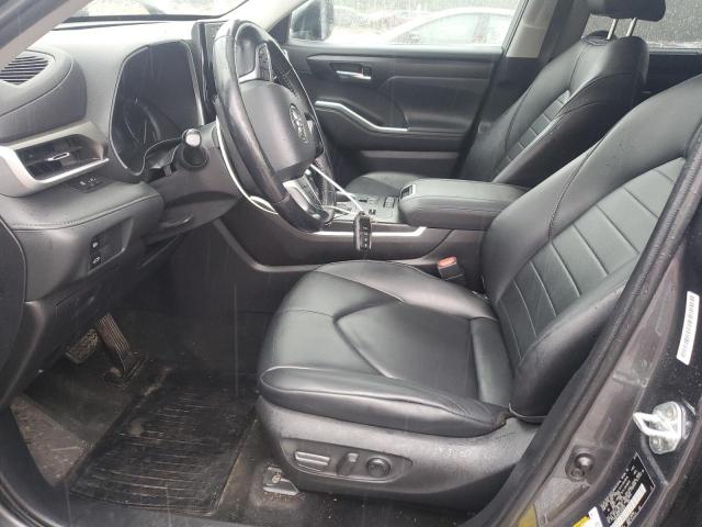 5TDGZRAH1LS010227 - 2020 TOYOTA HIGHLANDER XLE ნაცრისფერი ფოტო 7
