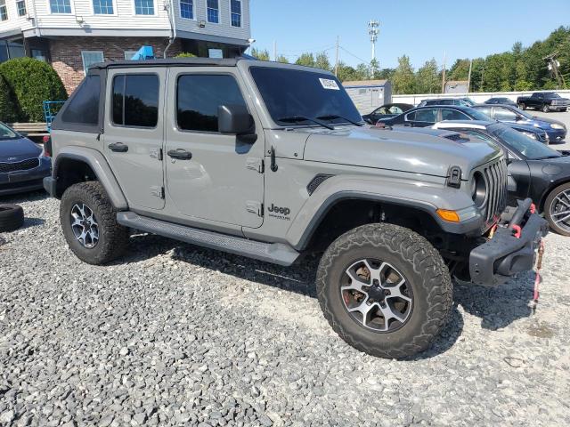 1C4HJXEG1JW224035 - 2018 JEEP WRANGLER U SAHARA GRAY photo 4