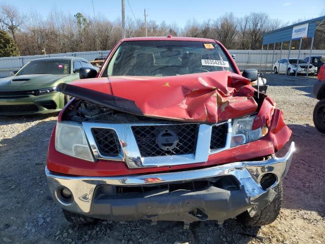 1N6AD0ER6BC424118 - 2011 NISSAN FRONTIER S RED photo 5