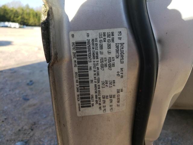 2A8GM68X87R354719 - 2007 CHRYSLER PACIFICA TOURING SILVER photo 14