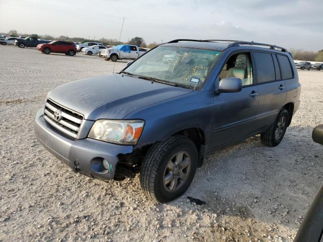 JTEEP21A370217701 - 2007 TOYOTA HIGHLANDER SPORT BLUE photo 1