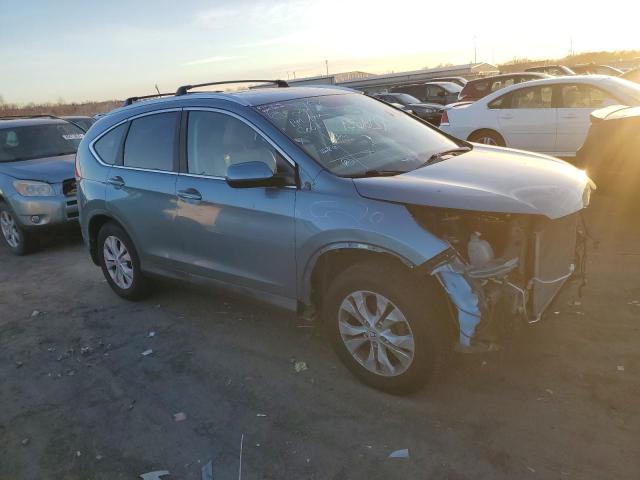 5J6RM4H74DL059393 - 2013 HONDA CR-V EXL TEAL photo 4