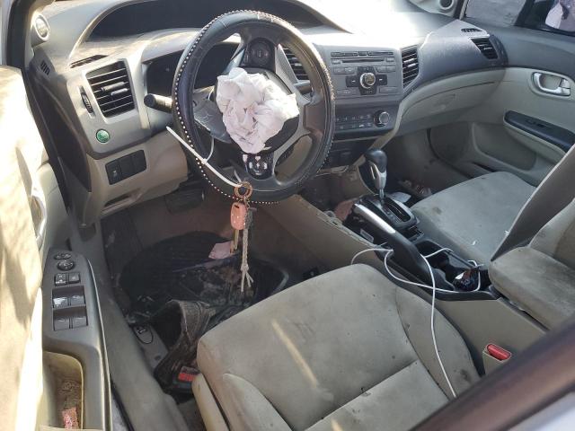 19XFB2F83CE001748 - 2012 HONDA CIVIC EX თეთრი ფოტო 8