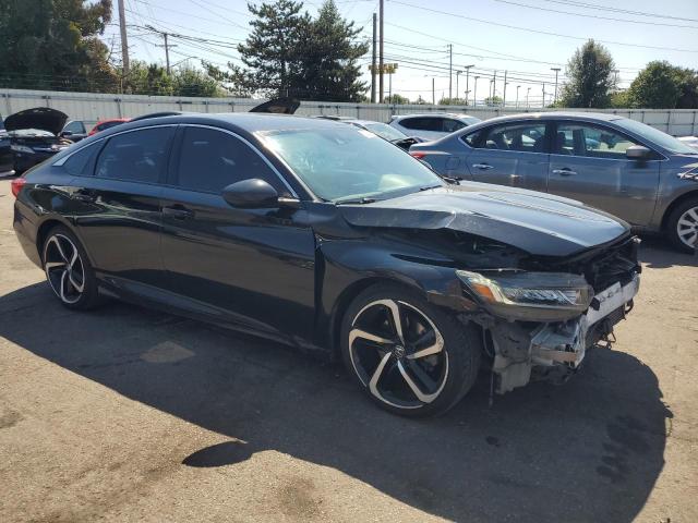 1HGCV2F38KA010284 - 2019 HONDA ACCORD SPORT Чорний фото 4