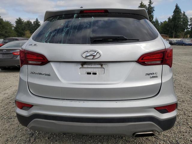5XYZTDLB4JG548744 - 2018 HYUNDAI SANTA FE SPORT SILVER photo 6