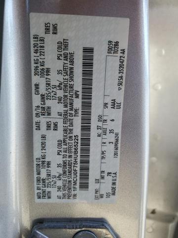 1FMCU0F75HUB65225 - 2017 FORD ESCAPE S SILVER photo 12