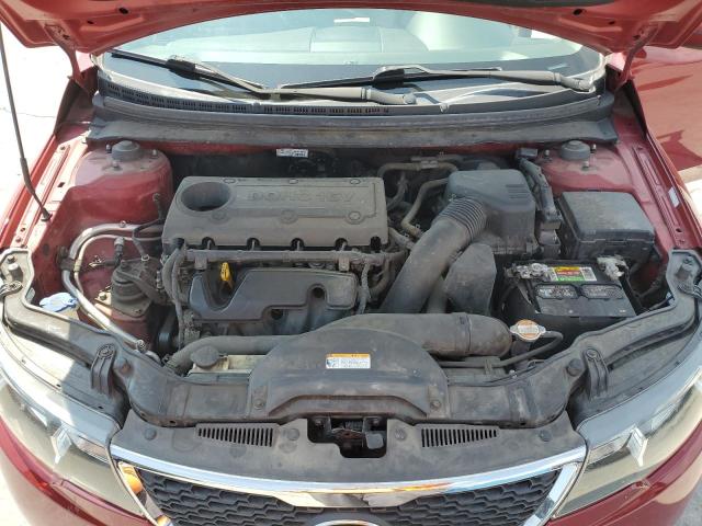 KNAFU4A25C5482233 - 2012 KIA FORTE EX წითელი ფოტო 11