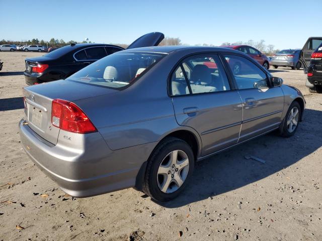 2HGES26765H538285 - 2005 HONDA CIVIC EX GRAY photo 3