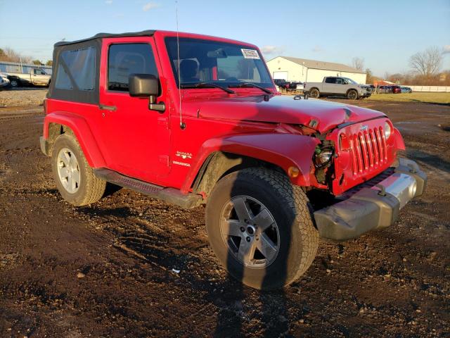 1J4AA5D14BL518237 - 2011 JEEP WRANGLER SAHARA RED photo 4