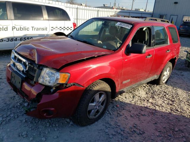 1FMCU02Z08KB77236 - 2008 FORD ESCAPE XLS RED photo 1