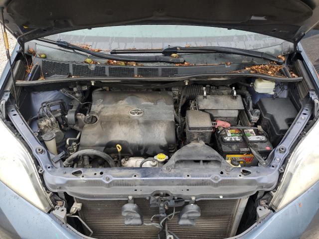 5TDYK3DC9ES525033 - 2014 TOYOTA SIENNA XLE 蓝色 照片 12