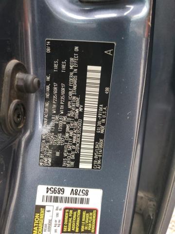 5TDYK3DC9ES525033 - 2014 TOYOTA SIENNA XLE 蓝色 照片 13