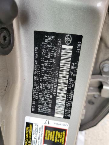4T1BK1EB3DU052462 - 2013 TOYOTA AVALON BASE 银色 照片 12