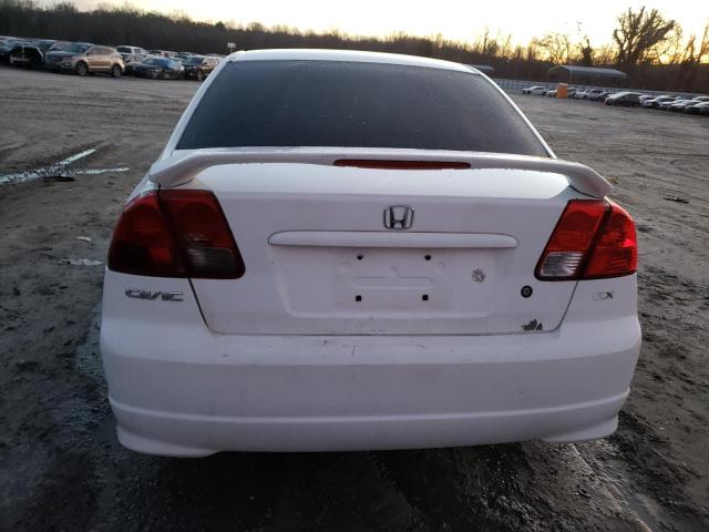 2HGES26754H516938 - 2004 HONDA CIVIC EX WHITE photo 6