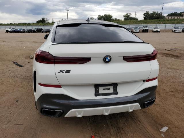 5UXCY4C07M9E05557 - 2021 BMW X6 SDRIVE 40I WHITE photo 6