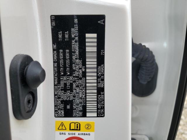 2T2ZZMCA2KC149300 - 2019 LEXUS RX 350 BASE 白色 照片 14