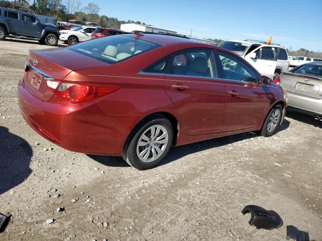 5NPEB4AC3BH273245 - 2011 HYUNDAI SONATA GLS RED photo 3