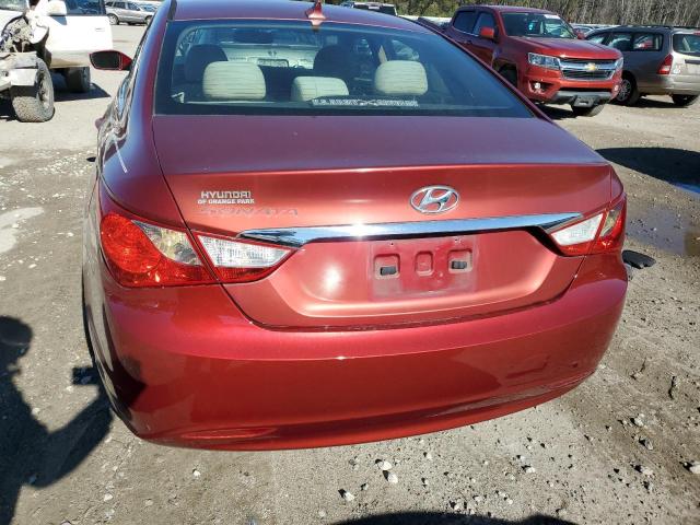 5NPEB4AC3BH273245 - 2011 HYUNDAI SONATA GLS RED photo 6