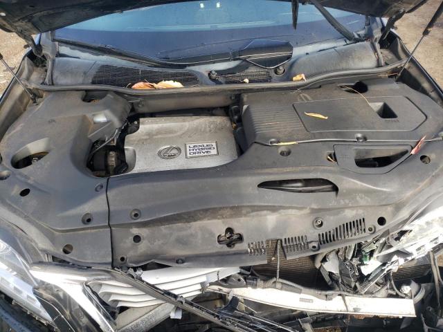 2T2BC1BA8FC004027 - 2015 LEXUS RX 450H BLACK photo 11