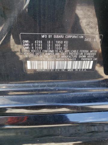 4S3GTAM66K3754435 - 2019 SUBARU IMPREZA SPORT 黑色 照片 12