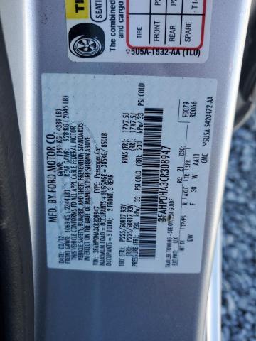 3FAHP0HA3CR308947 - 2012 FORD FUSION SE SILVER photo 12