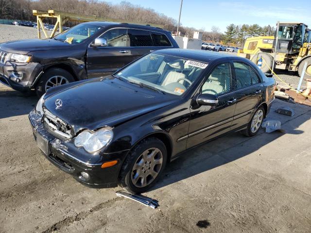 WDBRF56HX6F759646 - 2006 MERCEDES-BENZ C 350 BLACK photo 1