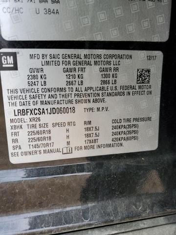 LRBFXCSA1JD060018 - 2018 BUICK ENVISION PREFERRED Qara foto 12