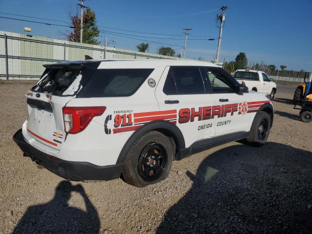 1FM5K8ACXPGB98784 - 2023 FORD EXPLORER POLICE INTERCEPTOR Blanc photo 3