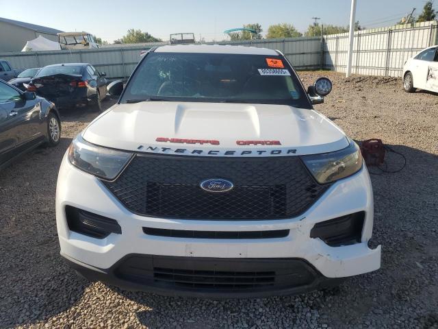 1FM5K8ACXPGB98784 - 2023 FORD EXPLORER POLICE INTERCEPTOR Blanc photo 5