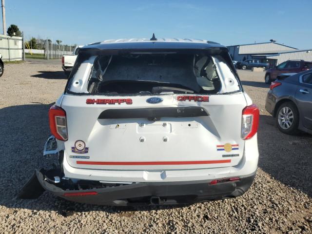 1FM5K8ACXPGB98784 - 2023 FORD EXPLORER POLICE INTERCEPTOR Blanc photo 6